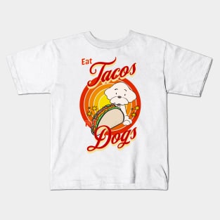 Eat Tacos Pet Dogs Kids T-Shirt